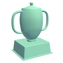 largecup v2 large cup trophy statues busts printable lowpoly 3d print model - Mito3D