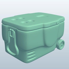 mayor enfriador de ruedas maneja v1 tamaño la manija los contenedores asas imprimible lowpoly 3d print model - Mito3D