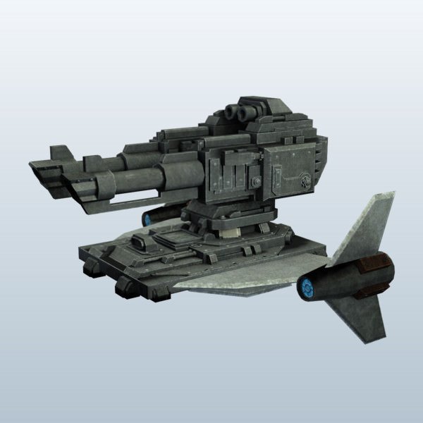 canhão de laser montado plataforma v2 armas armadura a printable lowpoly 3D print model - Mito3D
