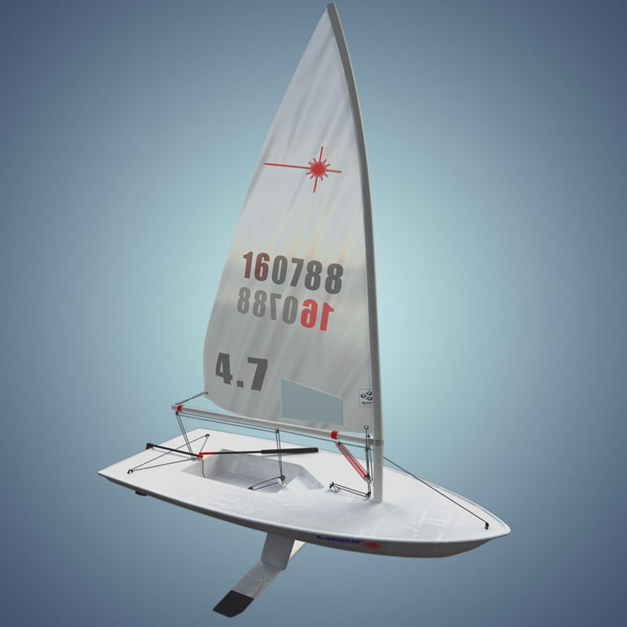 classe laser barca a vela tazza il gli uomini-macchina modello olimpic rasing regata la mare sport veicolo vento windsail 3D print model - Mito3D