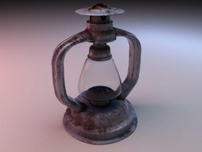 latern rusted rust old metal scratch 3d print model - Mito3D