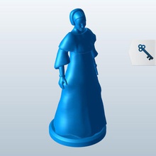 latin woman v1 people printable lowpoly 3d print model - Mito3D