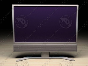 tv lcd sharp aquos 3d fonctionne de l'appareil électronique l'électronique plat écran modèle plasma l'écran la télévision vidéo 3d print model - Mito3D