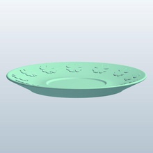 leafclovers v1 4leaf trifogli piattino cucina elementi stampabile lowpoly articoli da 3d print model - Mito3D