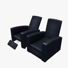 sillón reclinable de cuero reclinado el muebles imprimible lowpoly 3d print model - Mito3D