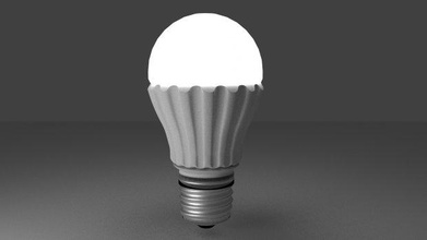 bombilla de luz led philips la el electrónica 3d print model - Mito3D