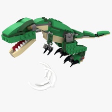 lego 31058 dinosaur animal brick claw creators cube dinosaurs model rex set stud t tail teeth tomtom73 toy tyrannosaurus 3d print model - Mito3D