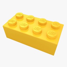 lego mattoncino 2x4 3dror 3ds architettura i blocchi di mattoni edificio bambino fbx gioco alta hobby più in basso max modello plastica a giocare poli realistici scanline giocattolo vray 3d print model - Mito3D