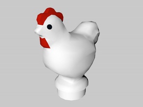 lego morceau de poulet animal b d'oiseaux les blocs la brique c4d poussin cinema4d créatures détail figure joey minifig figurine modèle pièces le en plastique rig échelles ensemble test jouet 3d print model - Mito3D