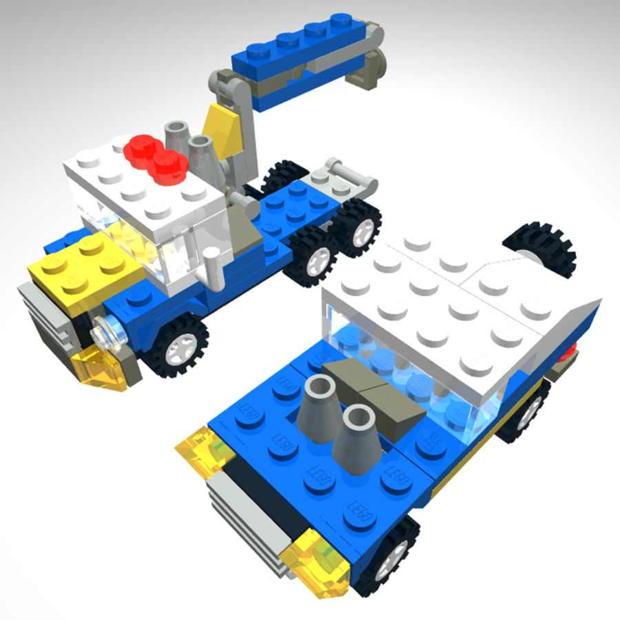 lego camion di ingegneria assemblato mattoni edificio collezione il collegamento creato ingegnere gioco pesante jeep kid macchina mini modello peaka plastica a giocare semi tecnico giocattolo traffico veicolo 3D print model - Mito3D