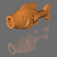 lego fish animal b blocks creatures figure fishtank flaps gills goldfish joey lake lower lowpoly model ocean parts piece plastic playing poly pond sea set toy under water 3d print model - Mito3D