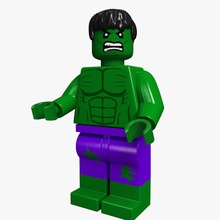 lego hulk vingador banner blocos o menino tijolo bruce personagem criança fig a figura hahm12 humanos incrível kid legoman homem mini minifig modelo de plástico jogando brinquedo 3d print model - Mito3D