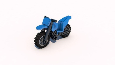 lego motorcycle cycle drive legos model motor motorrad playing sport street toy turbodiego vehicle 3d print model - Mito3D