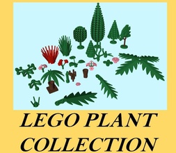 lego plant collection b bushes conifer detail flower grass joey leaf lower lowpoly model palm piece poly realistic scales sea set shrubs stem test toy tree 3d print model - Mito3D
