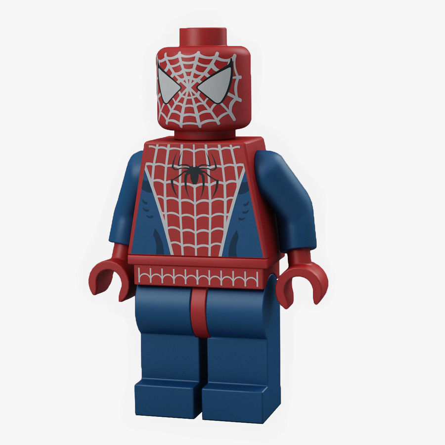 lego spider man 3d 3d-picasso die Blöcke brick cartoon Charakter Kind Abb Abbildung Jungs Mensch legoman Männlich Mann max mini minifig Modell person Kunststoff spielen Qualität rig Ausgerüstete toon - Spielzeug vray 3D print model - Mito3D