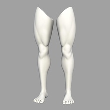 legs 3dessence anatomy body character extremities foot guys human limbs lower male man model people realistic toe 3d print model - Mito3D