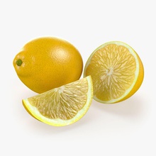 lemon fruit type 1 citrus crop food fresh goodproducts green juice juicy lime model nature nice photorealistic plant real realistic slice yellow 3d print model - Mito3D