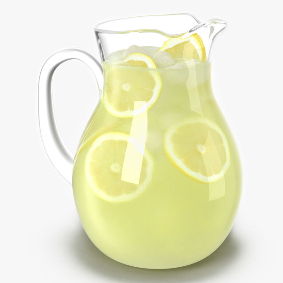 limonata sürahi 3d molier içecek narenciye kokteyl soğuk içme gıda taze meyve cam sağlıklı buz uluslararası suyu juicy limon kireç sıvı model turuncu tatlı tropikal sarı 3D print model - Mito3D