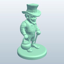 leprechaun v1 mitico le creature stampabile lowpoly mitiche 3d print model - Mito3D