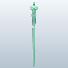 letter opener mummy v1 office supplies printable lowpoly 3d print model - Mito3D