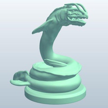 leviatán v1 mítico criaturas imprimible lowpoly míticas 3d print model - Mito3D