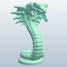 leviathan v1 mythical creatures printable lowpoly 3d print model - Mito3D