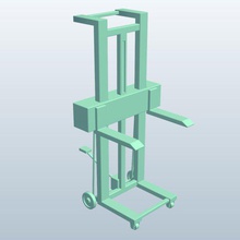 heben Sie LKW-Pedals v1 lift LKW pedal tools - Ausrüstung bedruckbar ist lowpoly Werkzeuge-Ausrüstung 3d print model - Mito3D