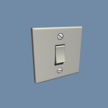 interruptor de la luz arquitectura el botón electricidad elementos casa lightswitch off inflexión xdusk 3d print model - Mito3D