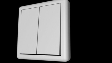 interruptor de luz o botão parede eletrônica 3d print model - Mito3D