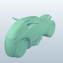 lightcycle v201 light cycle vehicles 01 printable lowpoly 3d print model - Mito3D