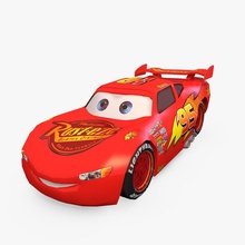 lightning mcqueen low poly car cartoon character disney guys hamzasketches human lightning lower male man maqueen mater mcqueen mequeen model pistons poly race red vehicle