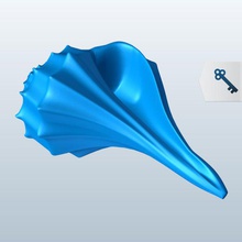 lightning whelk v1 fish aquatic life printable lowpoly 3d print model - Mito3D