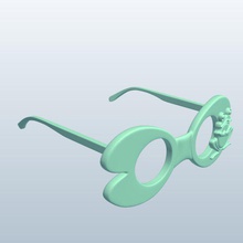 lily pad v1 occhiali abbigliamento stampabile lowpoly 3d print model - Mito3D