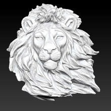 lion 3d aggressive angry animal architecture beast big cat cnc elements head hunt lucky hunter 2008 mill model mold prints sculpture taxidermy trophy wild 3d print model - Mito3D