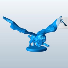 lion-bat-wings v1 lion bat Flügel mythische Kreaturen bedruckbar ist lowpoly 3d print model - Mito3D