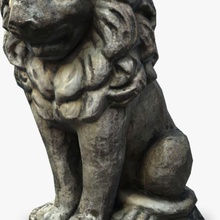 lion statue ancient animal architecture elements greek model monument roodydoody sculpture stand stone tomb 3d print model - Mito3D