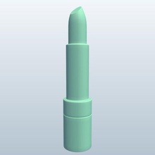 lip stick v1 el labio personal cuidado imprimible lowpoly 3d print model - Mito3D