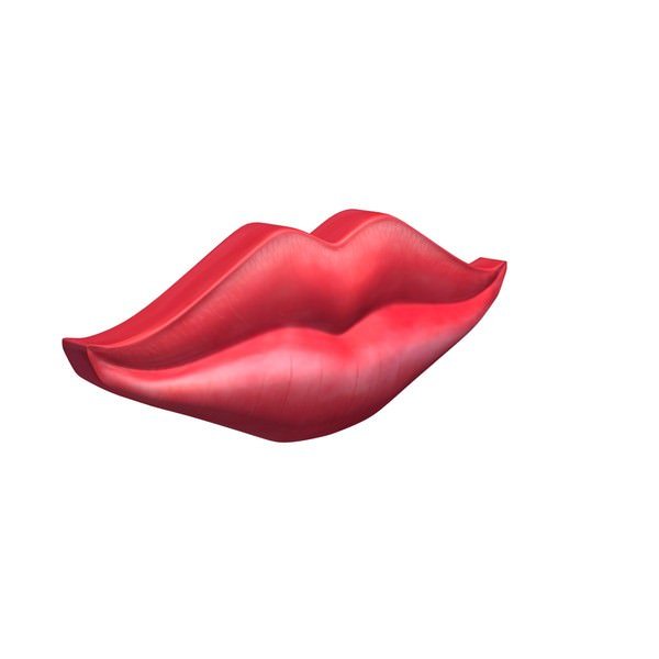 lips v1 valentines day seasonal printable lowpoly 3D print model - Mito3D