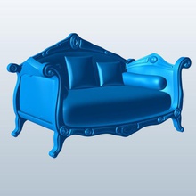 lit turque v1 furniture printable lowpoly 3d print model - Mito3D