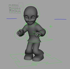 piccolo monaco animazione di base ragazzo carattere bambino controller facile per il viso film geranbronn umana kid maya modello muscolo rig studente 3d print model - Mito3D