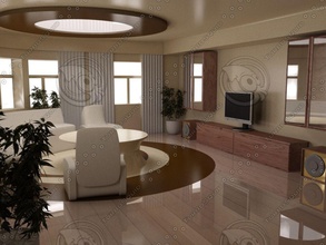 living room interior 3d 3ds aidlez architecture chair daylight format home live livingroom max maya model perspectx r scene sit vray well 3d print model - Mito3D
