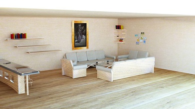 la salle de séjour l'architecture fauteuil bar le mobilier maison cuir vivre modèle chambre scène canapé table vytautas v 3d print model - Mito3D