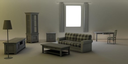 livingroom furniture assets cabin chair couch country curtains epboing furnishings game lamp linvingroom live model room rustic set table 3d print model - Mito3D