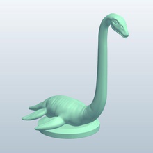 lochnessmonster v1 loch ness monster mythical creatures printable lowpoly 3d print model - Mito3D