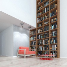 loft interior arquitetura livros concluída o design mobiliário móveis industrial a biblioteca modelo realista cena vizka vray 3d print model - Mito3D
