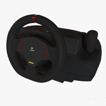 logitech momo racing 3d ordinateur console le contrôleur de lecteur électronique la rétroaction jeu joystic luc max modèle pc portable course simulateur orienter usb un vidéo roue 3d print model - Mito3D