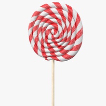 lollipop 2 3d 3dart design candy colorful dessert food furnishings holiday junk large lolly lollypop model rainbow retro round snack spiral stick stripes sugar sweet swirl vray 3d print model - Mito3D