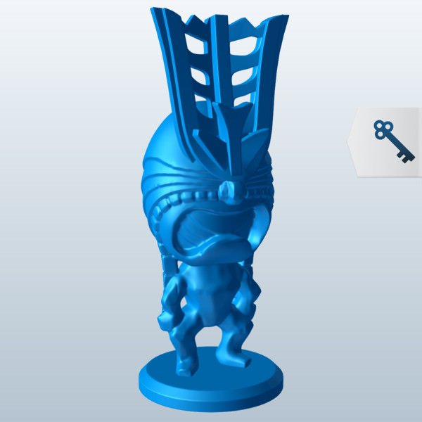 longue vie tiki v1 la statue long des statues bustes imprimable lowpoly statues, 3D print model - Mito3D