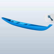 longtail boat v1 codalunga la barca le navi seacraft stampabile lowpoly 3d print model - Mito3D
