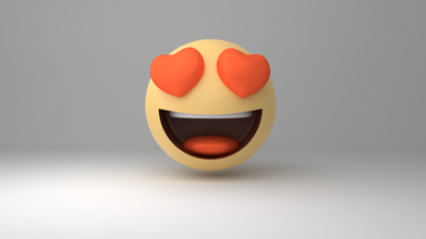 el amor emoji emoticono cara las caras smiley pack de emoticonos la emoción icono los iconos computadora triste llanto sonrisa llorar feliz enojado beso reír dibujos animados roto corazón caracteres 3d print model - Mito3D